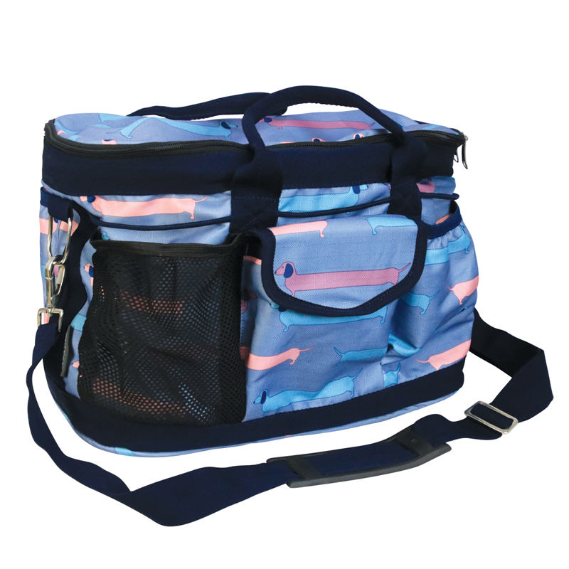 Hy Equestrian Dorris The Dachshund Grooming Bag - Riviera/Navy-1